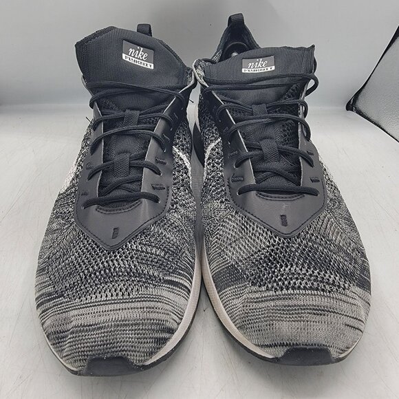 Nike Air Max Flyknit Racer Mens 15 Running Shoes Black White Oreo DJ6106-001 main image 5
